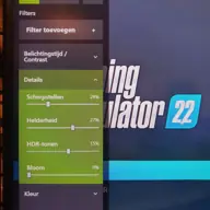 Filter Details in de NVIDIA-overlay
